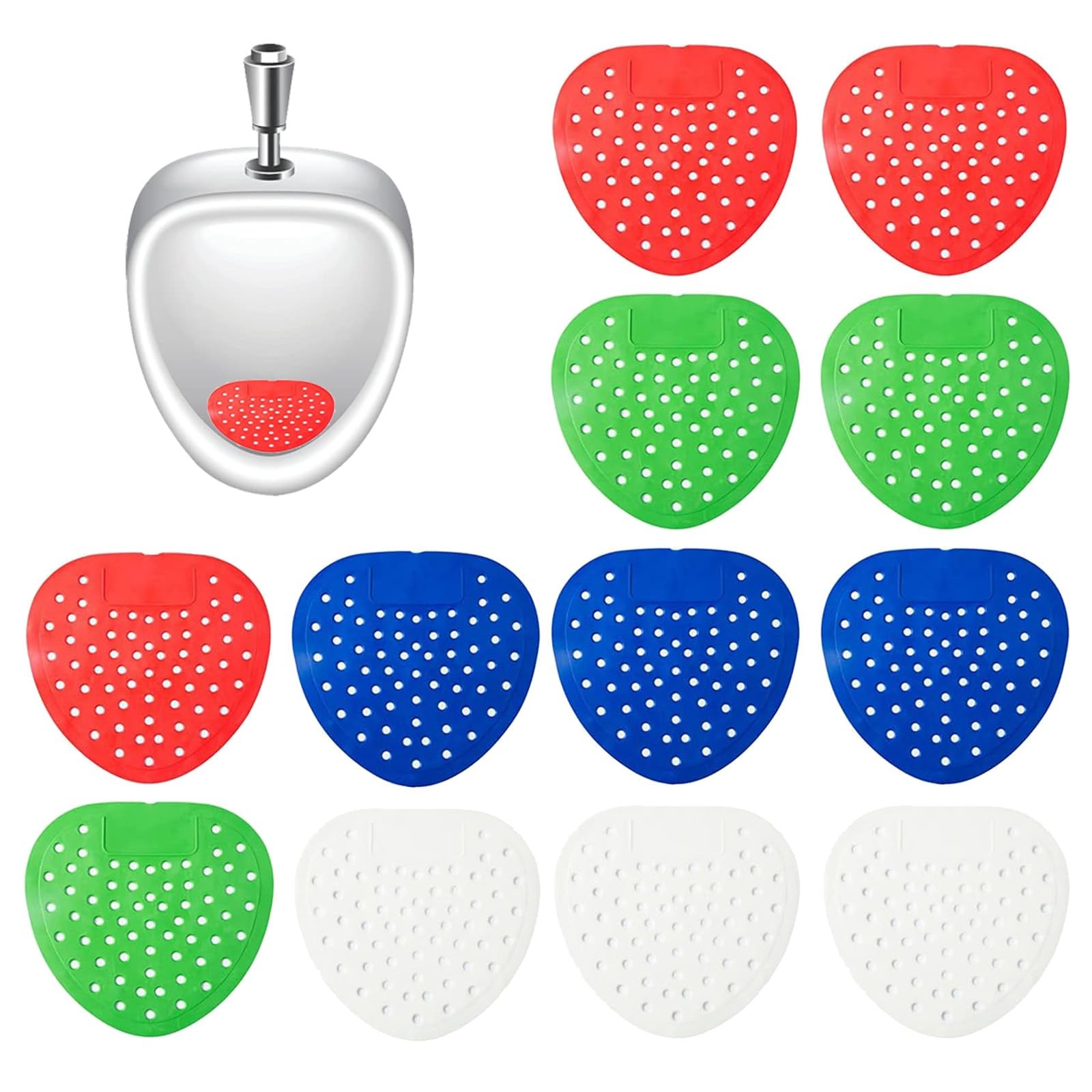 Urinal Strainer, 12 Pack Urinal Strainer Splash Guard Mat, Urinal Liner with Fragrance, for…
