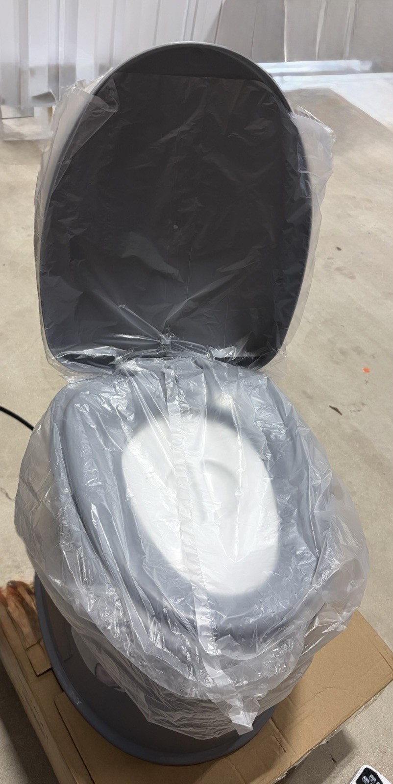 Portable Camping Toilet Travel Potty Flush Outdoor RV Emergency w/ Bucket New