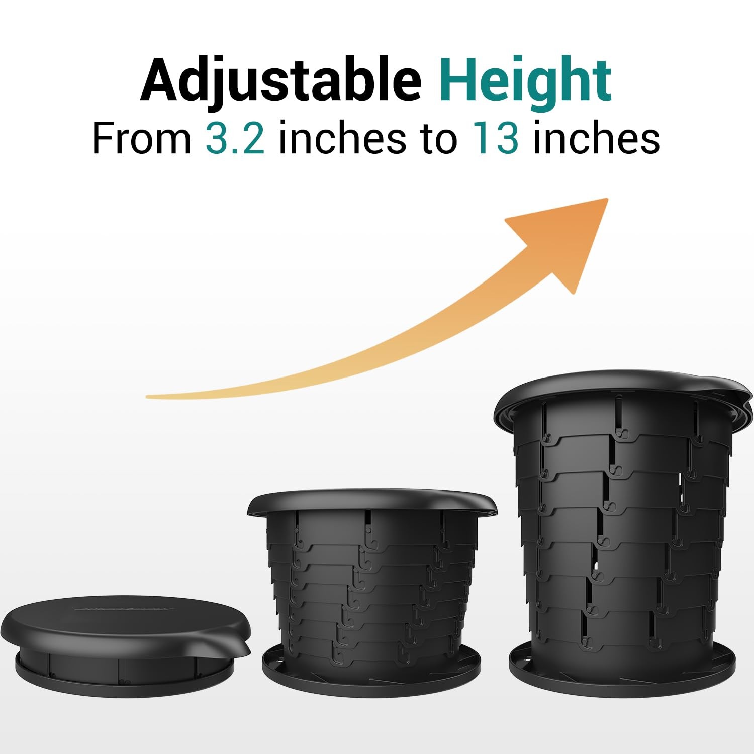 Portable Outdoor Toilet Bucket Seat with Lid – Universal Fit for Most 5-Gallo…