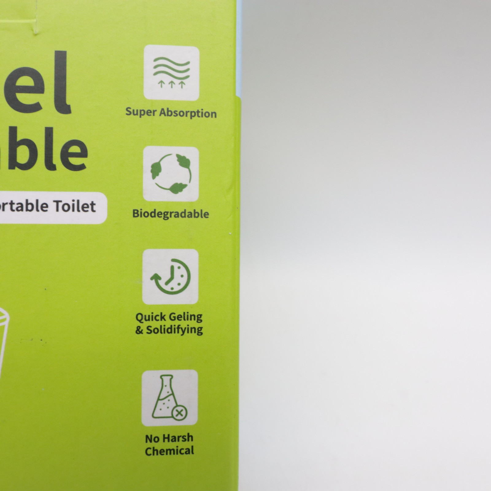 Portable Toilet Powder, Poo Gel for Camping Eco Absorbent Gel Liquid Waste Gelli