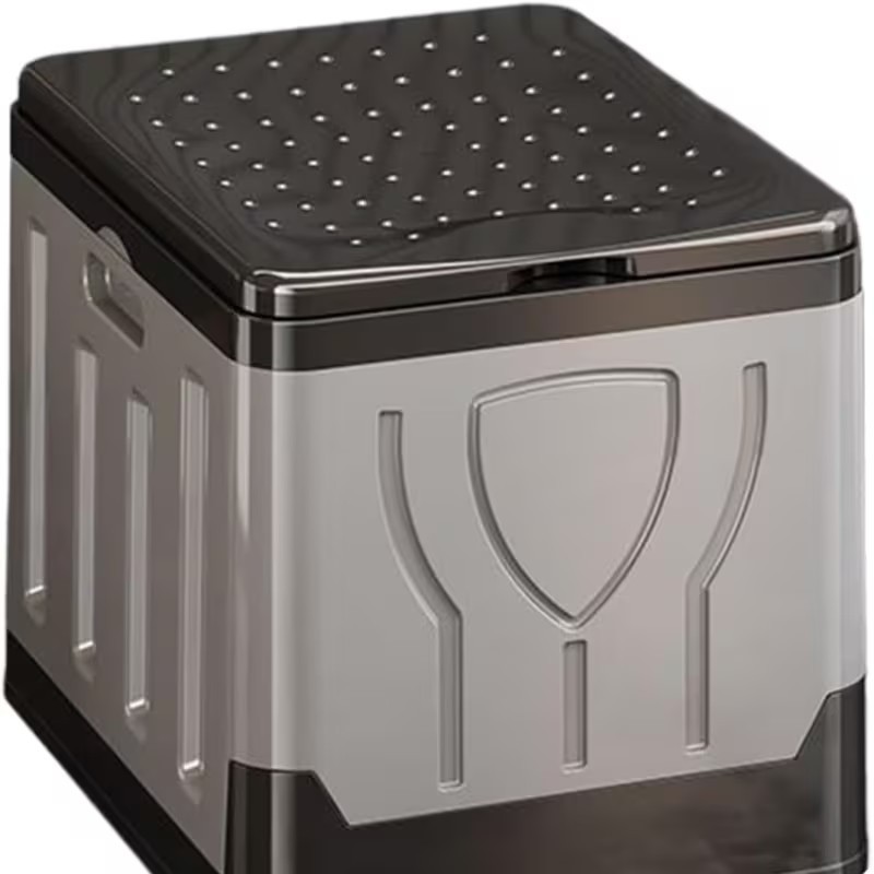 Portable Folding Camping Toilet With Lid Ideal For Camping And Vanlife