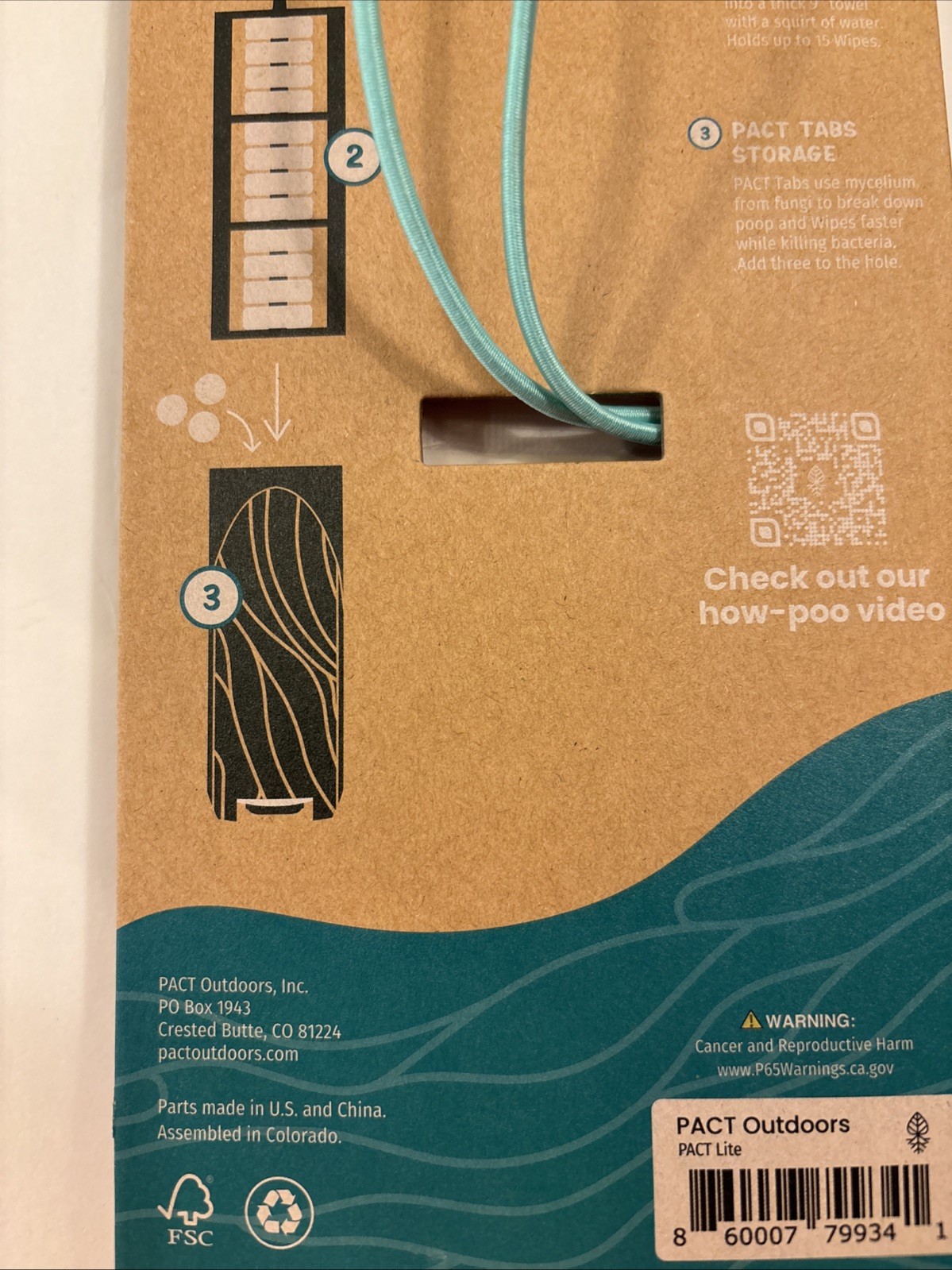 PACT Lite Outdoor Adventures 3pc Sustainable All-In-One Bathroom Kit