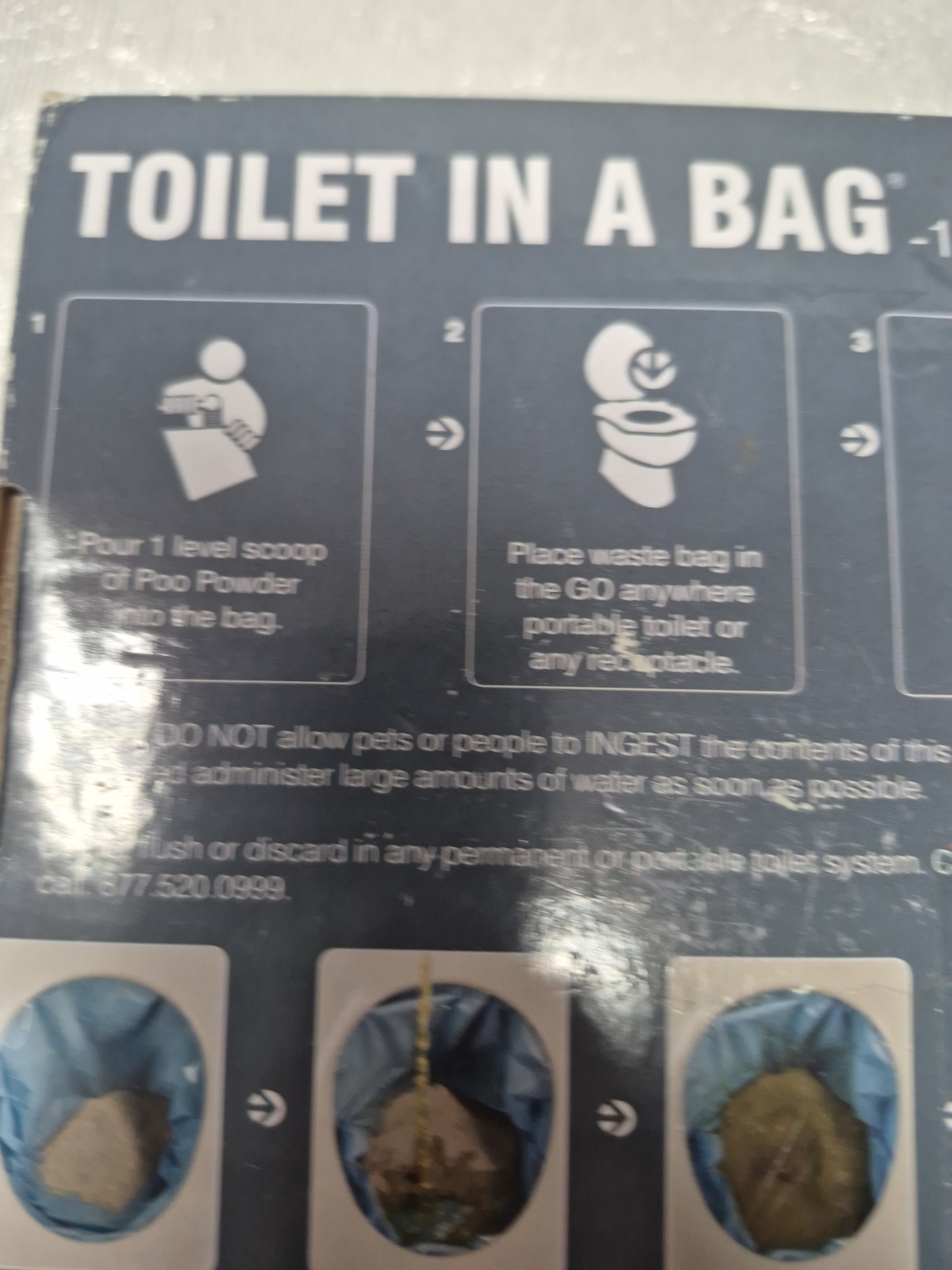 Cleanwaste Toilet in a Bag 15 Bags Plus Supplies- Camping Outdoor Bathroom To Go
