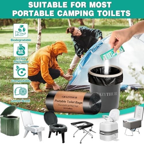 Portable Toilet Gel, Poo Powder for Portable Toilet, Camping Toilet Gel, Pee …