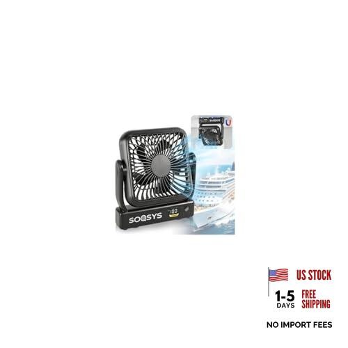 Magnetic Cruise Approved Fan, 5000mAh Ultra-Slim Cruise Fan Rechargeable, 4
