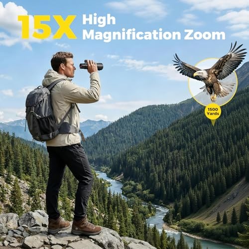 15×56 Monocular Telescope High Power Monoculars High Definition for BLACK-2