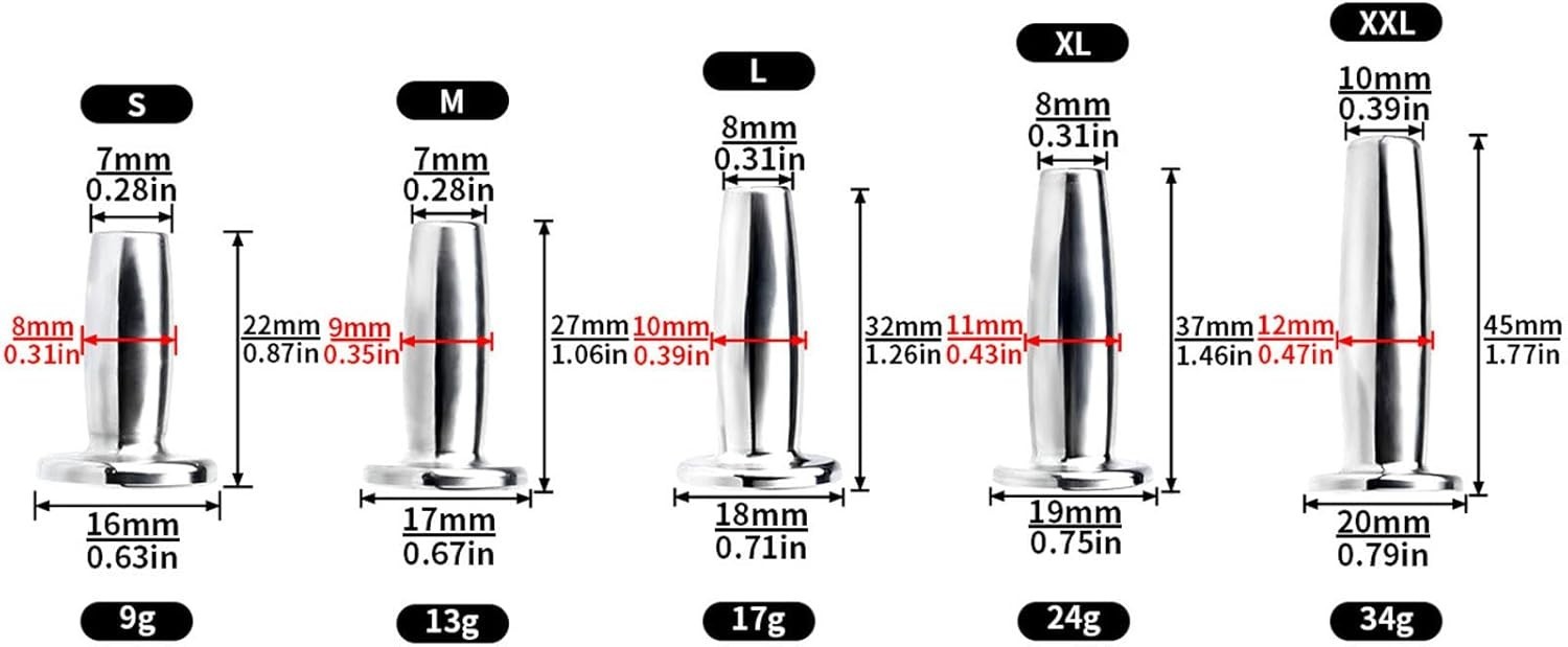 Male Special Sounding Rod – XL Stainless Steel with Curved Ergonomic Design
