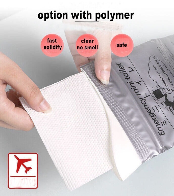 Pack of 10 Disposable Urinal Bags Camping Pee Bags Unisex Urine Bag Vomit Bag