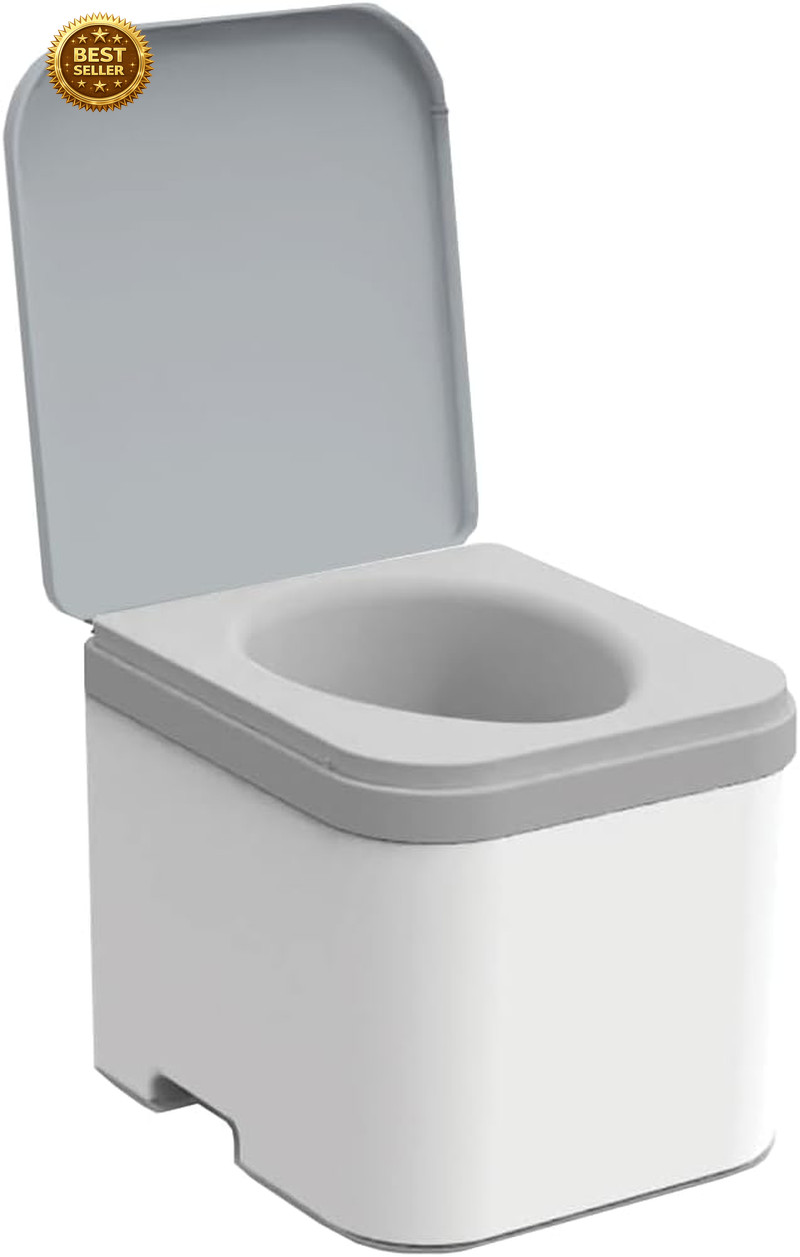 Portable Compost Toilet Camping No Electric Odor Free Urine Diverting Toilet 8G