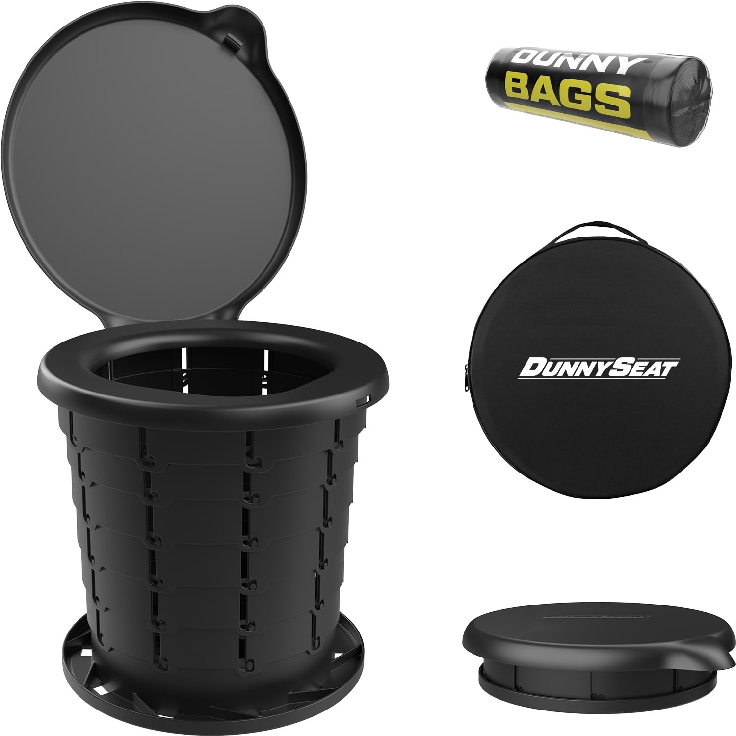 Portable Outdoor Toilet Bucket Seat with Lid – Universal Fit for Most 5-Gallo…