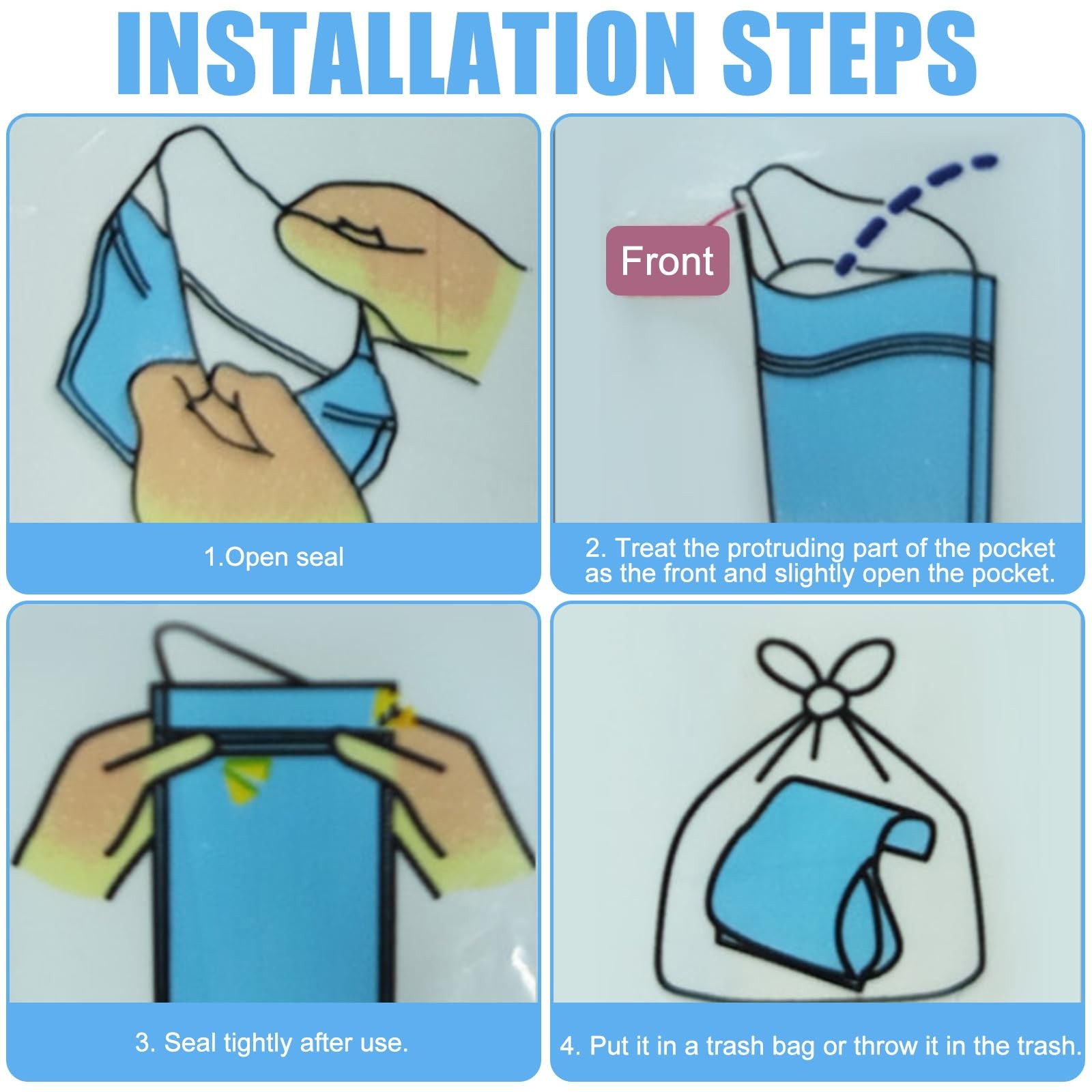Disposable Urine Bags, 24 Pack Portable Urine Bags for Travel 800ml, Pee Be…