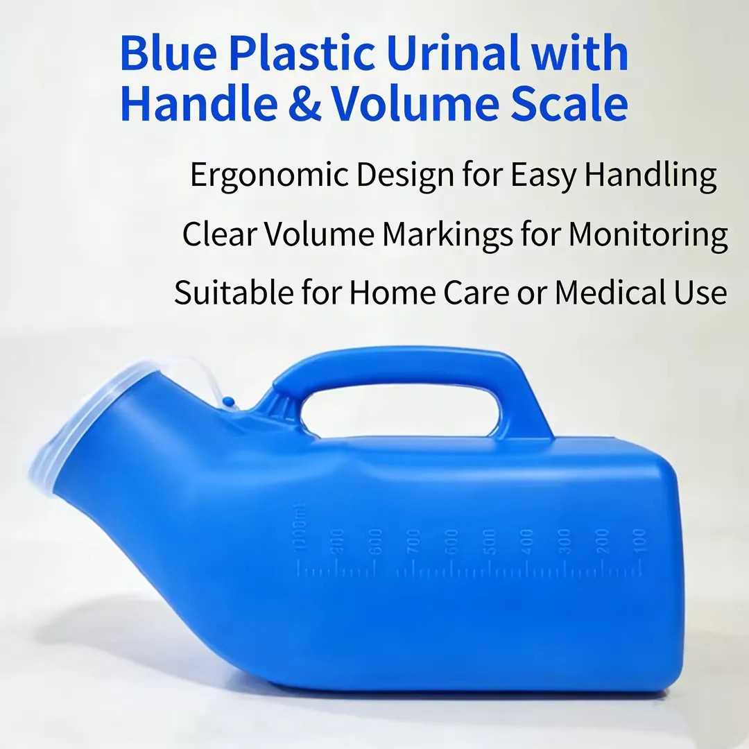 Portable Men Mobile 1200Ml Toilet Car Travel Camp Urine Pee Handle Urinal Storag