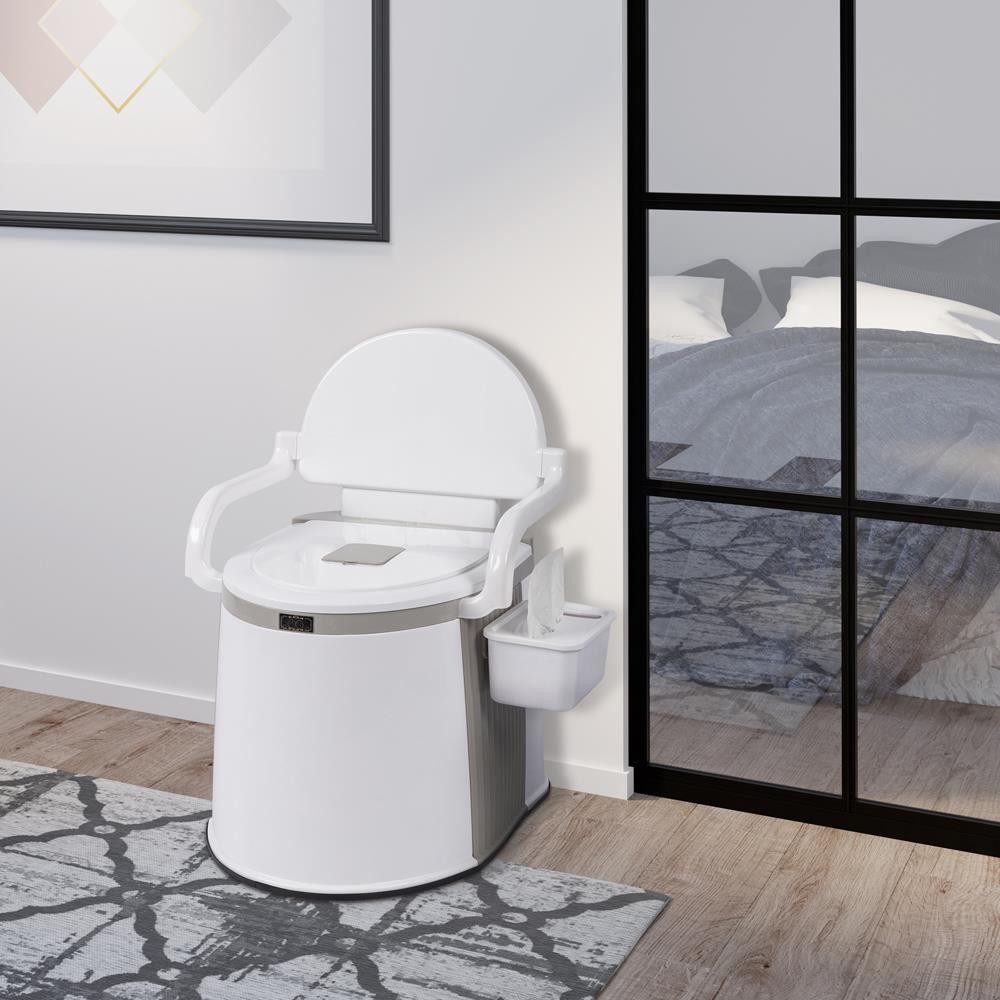 5GAL Camping Portable Toilet Travel Outdoor/Indoor Commode Potty, Tissue Box