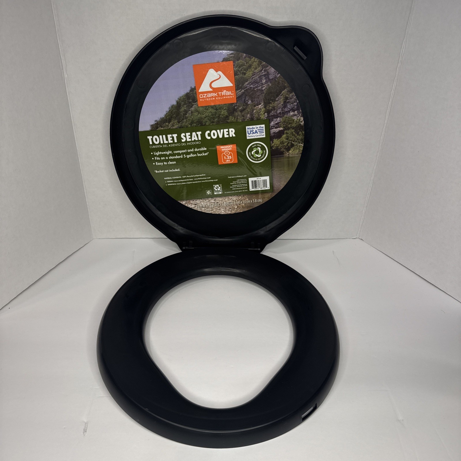 Portable 5 gallon Bucket Toilet Seat Cover Camping Outdoor Travel New**