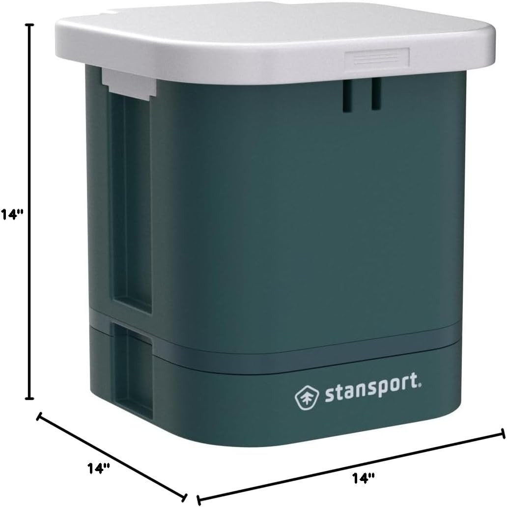 Easy-Go Portable Camp Toilet (273-100) 14″ L X 14″ W X 14″ H
