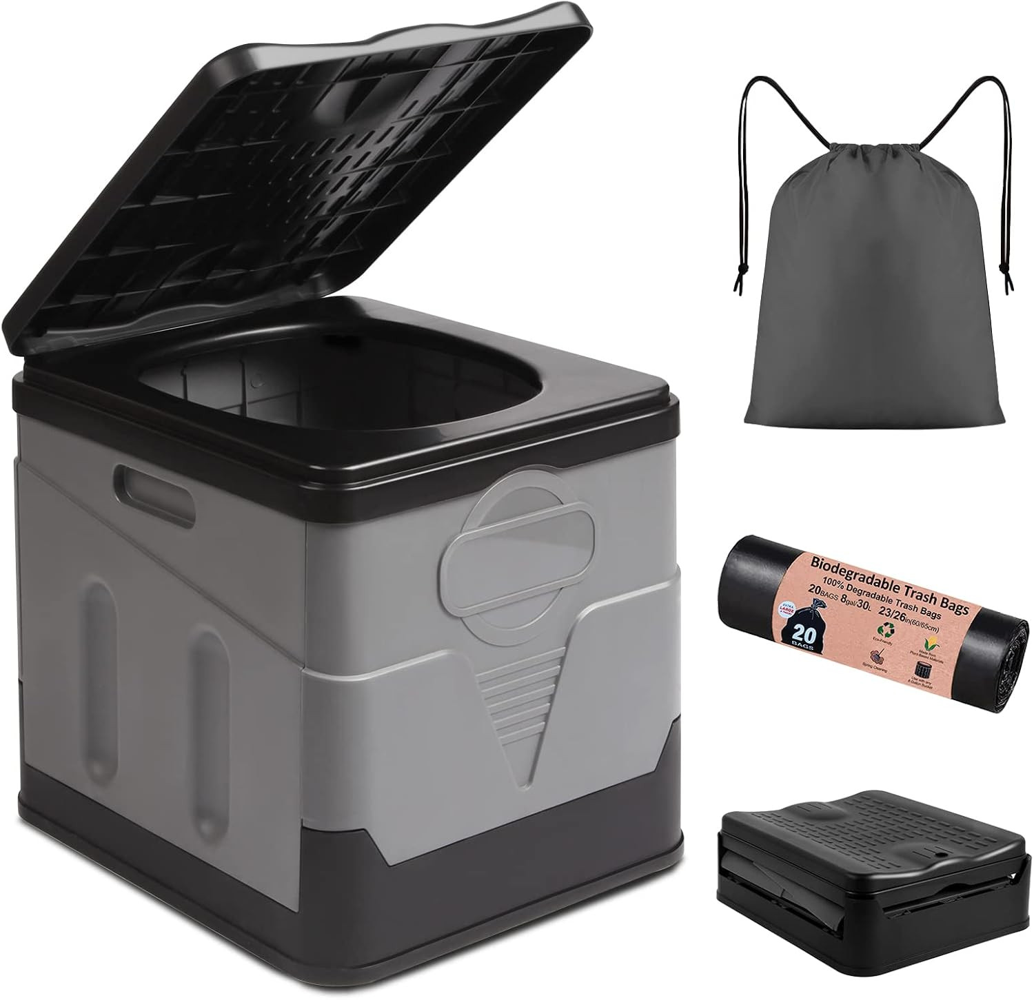Portable Toilet Camping Toilets for Car Indoor Outdoor Commode Foldable Travel P