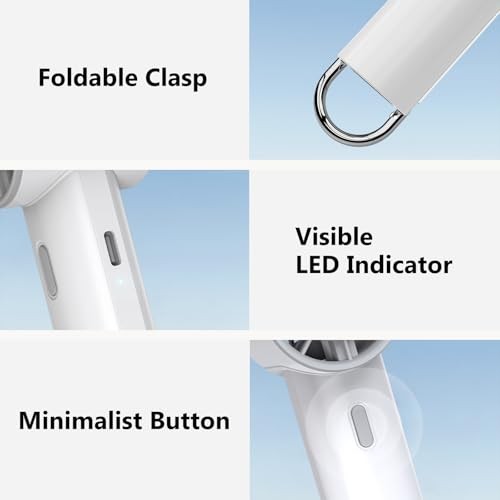 Handheld Portable Turbo Fan with Ice Cooler, Rechargeable Personal Small