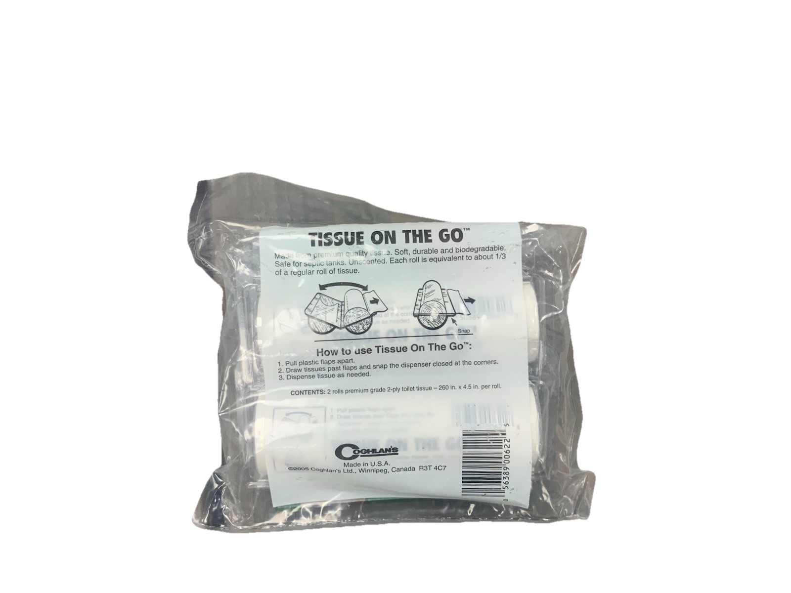 Coghlan’s Tissue On The Go! (2 Pack) Pocket Size w/ Dispensers, Camping Survival