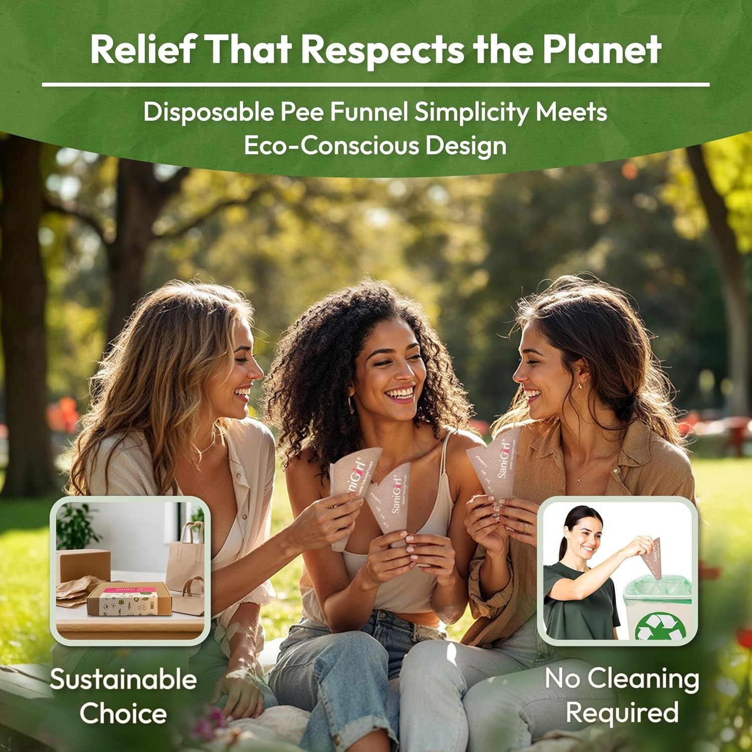 Disposable Womens Pee Funnels – Travel & Camping 50-Pack