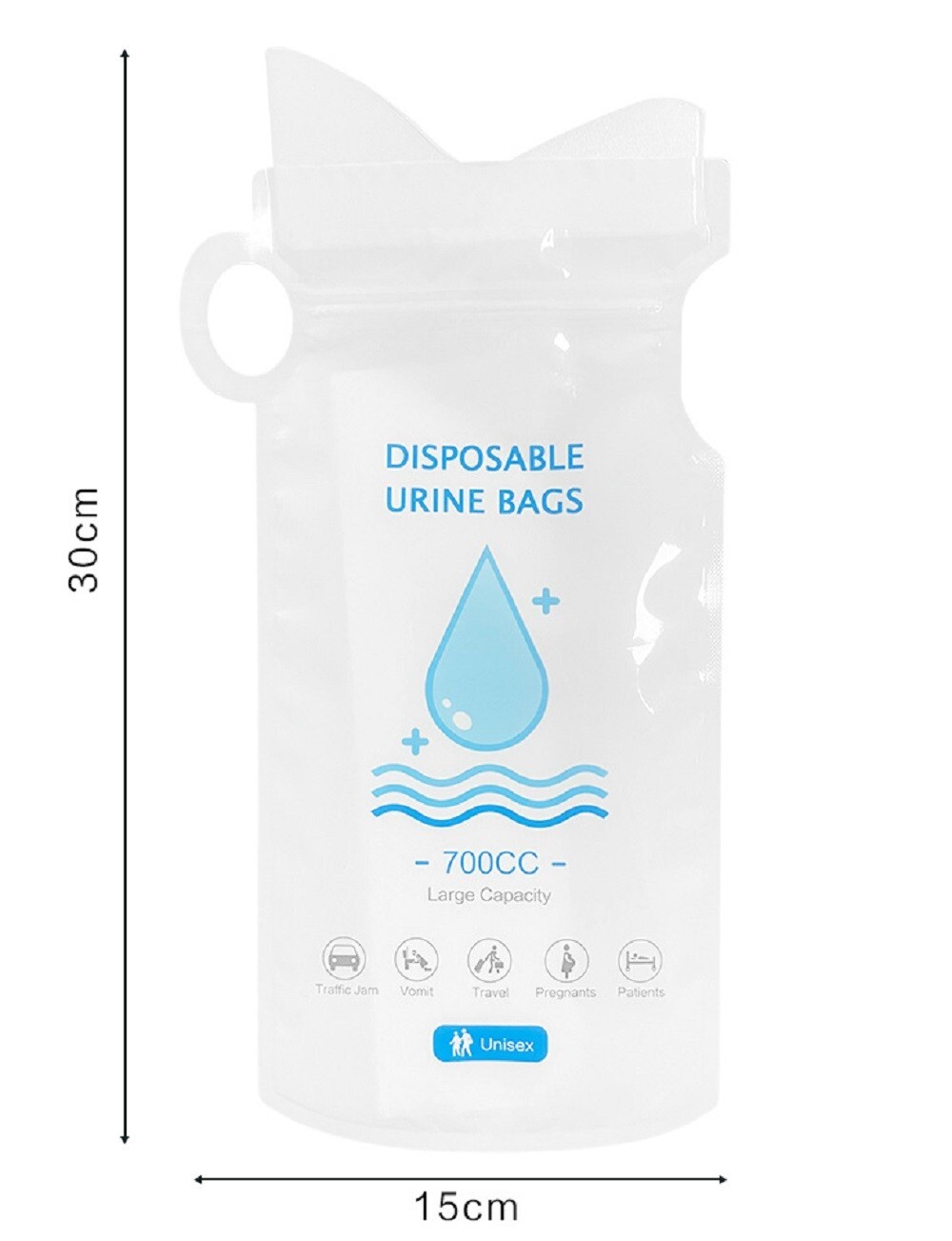 12-Pack 700ML Urinal Perfect Disposable Emergency Vomit Pee Bags Car Travel