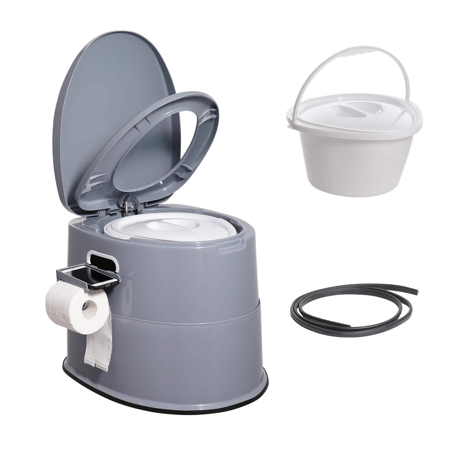 SucceBuy Portable Toilet for Camping Porta Potty with 1.3G Detachable Inner