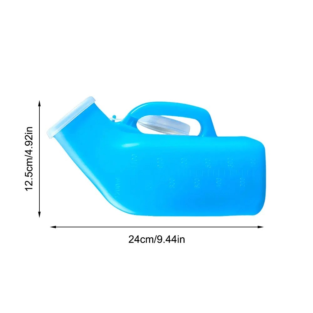 (4 Pcs) 1200ml Portable Urinal with Lid for Men, Travel Camping Urinal Bottle