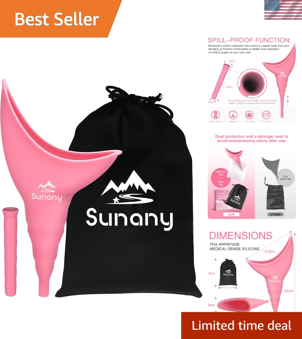 Versatile Reusable Urination Device – Women’s Silicone Funnel for Travel & More