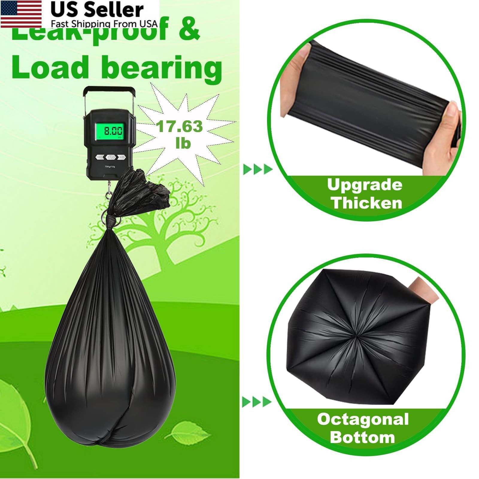 108 Portable Toilet Bags, TALTBREX 8 27 Count (Pack of 4), 108 Count-black