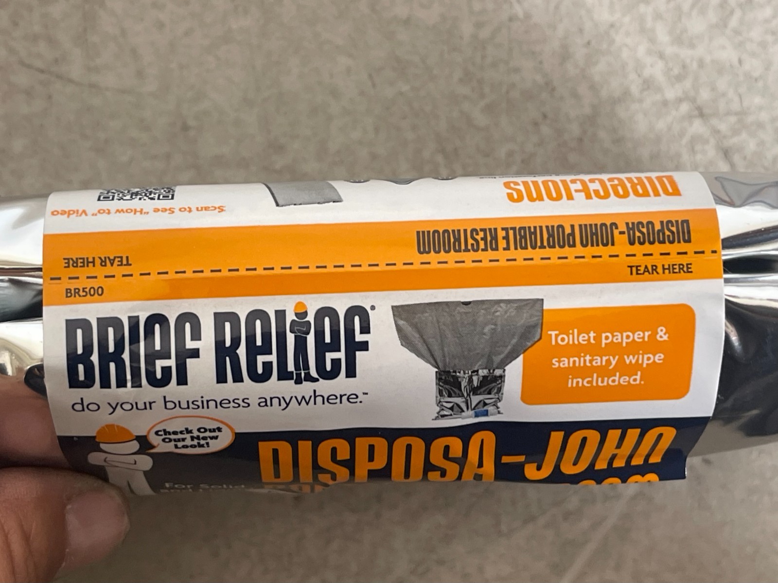 Lot of 10 BRIEF Relief DISPOSA-JOHN Portable Restroom Kit Toilet NWB