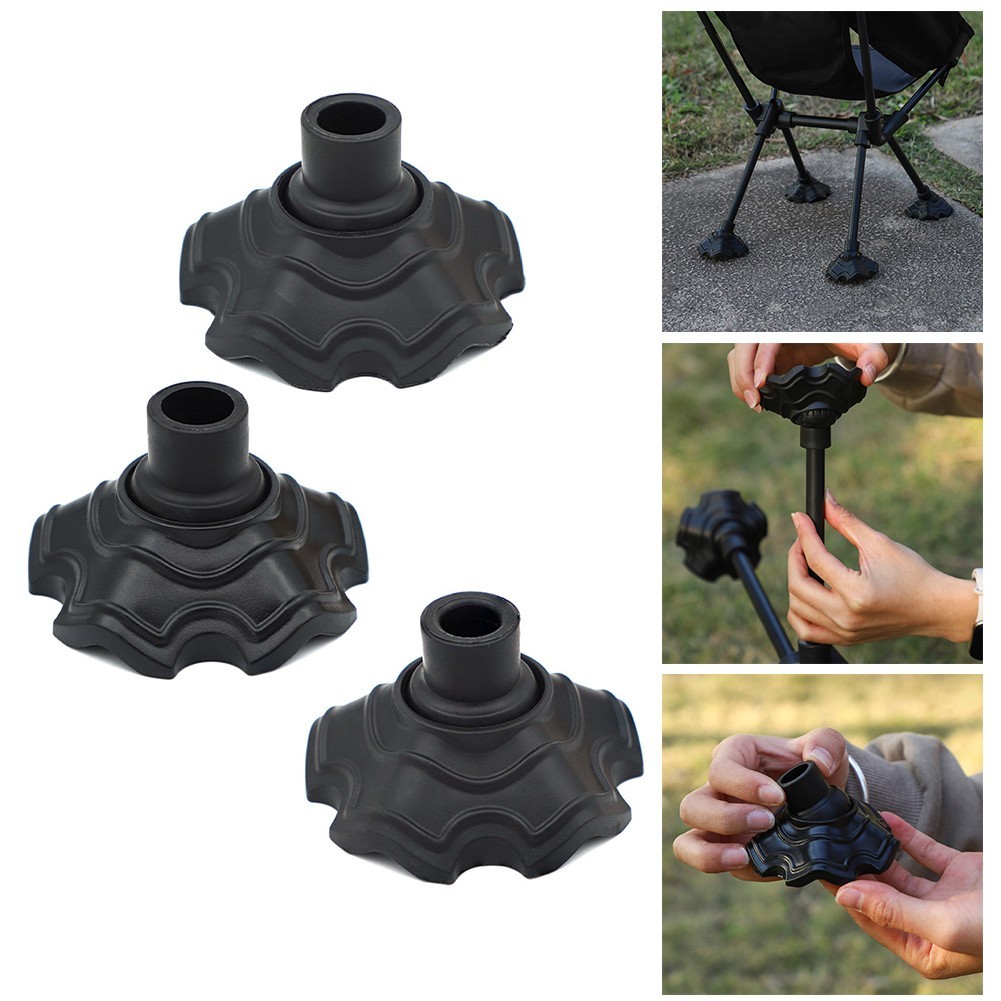 Plastic Foot for For Pads for Camping Chairs Set of 4 Nonslip Functionality
