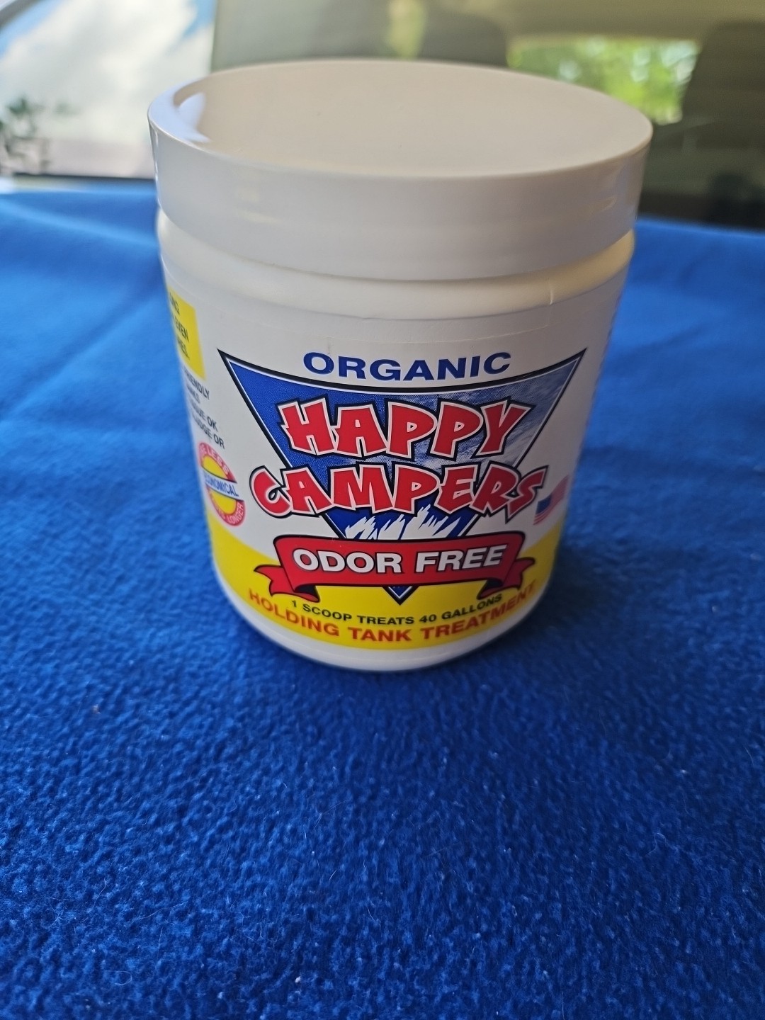 RV Toilet Treatment Granules 18 oz Odor Eliminator Safe for Black Gray Tanks