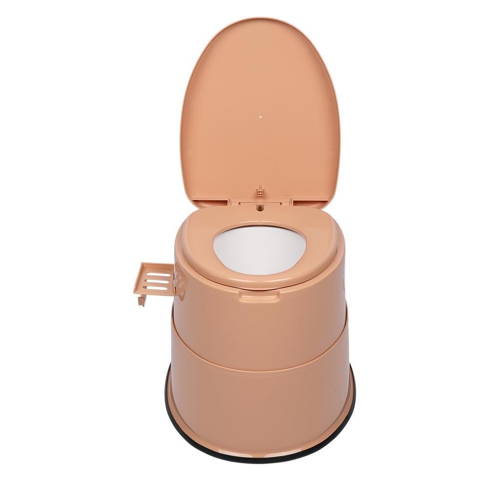Portable Toilet Seat PP For Camping Travel Hiking Outdoor Indoor Hiking Brown