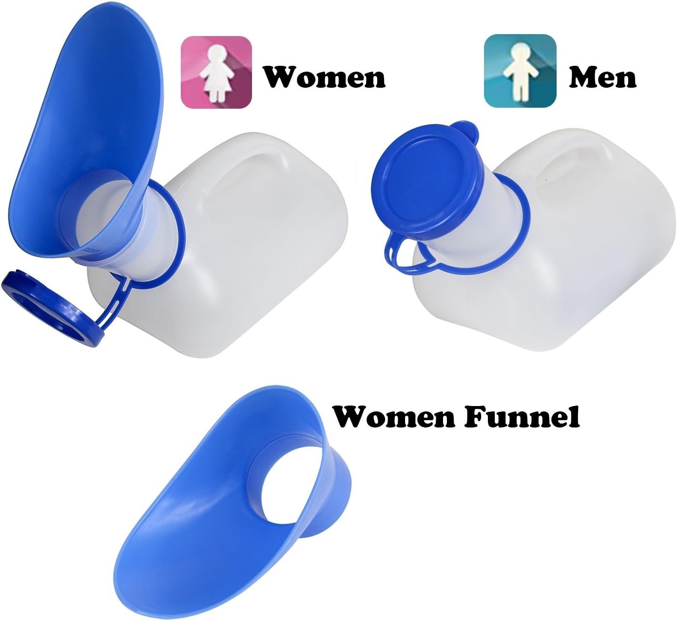Lightweight Portable Pee Bottle with Sealed Lid – Ideal for Camping Trips