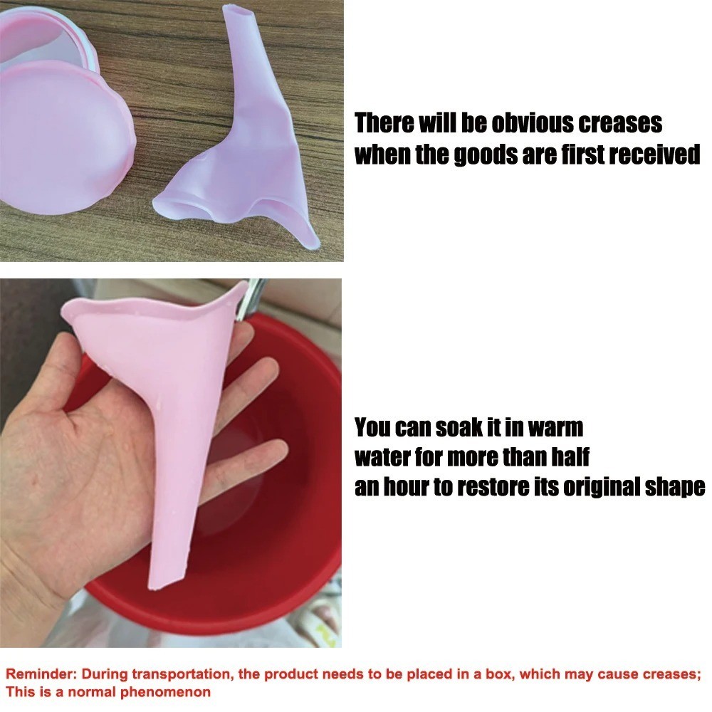 Reusable Plastic Portable Urinal Women Female Travel Camping Stand Pee Device