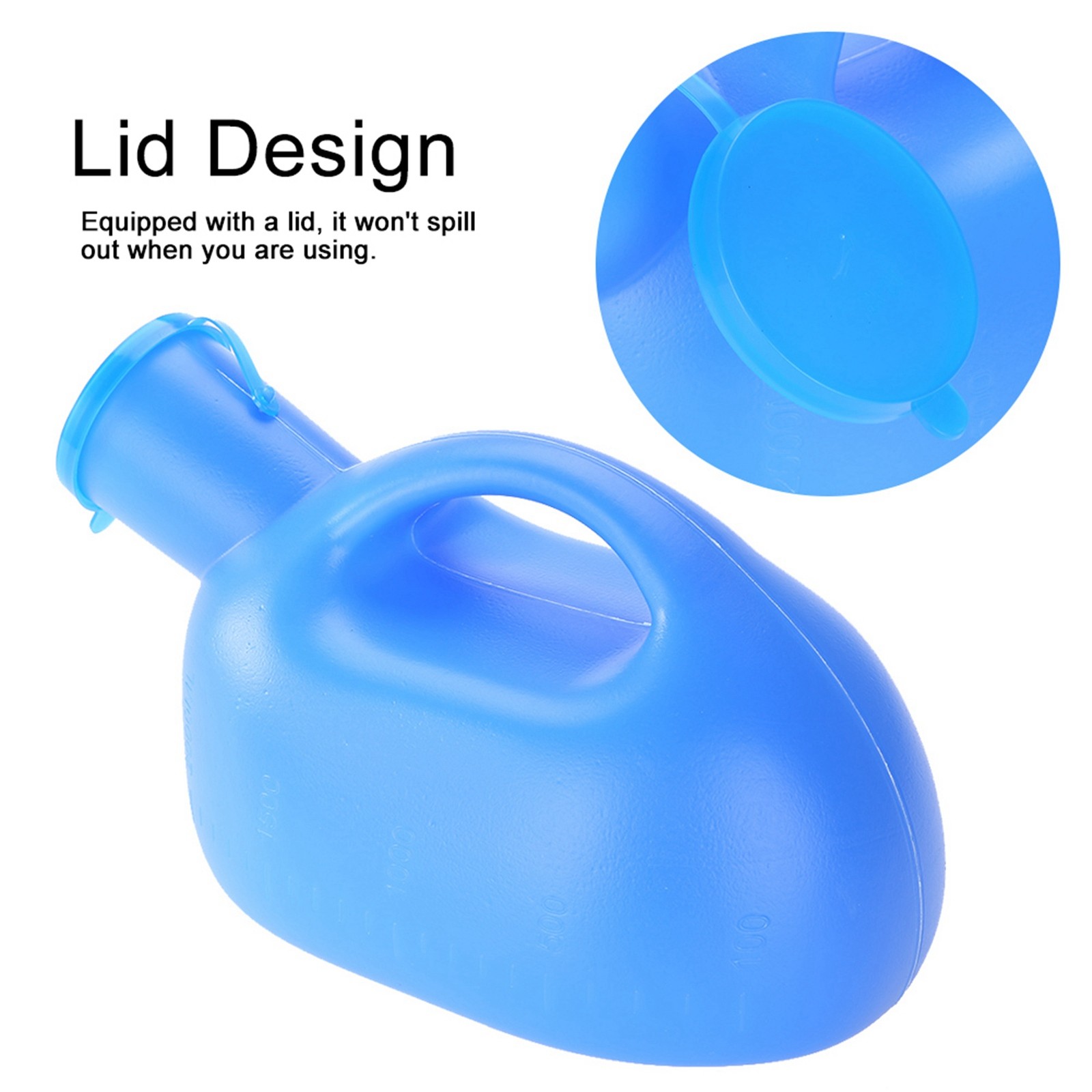 Large 2000ml Outdoor Urine Bottle With Lid For Male Urine Collector Popular