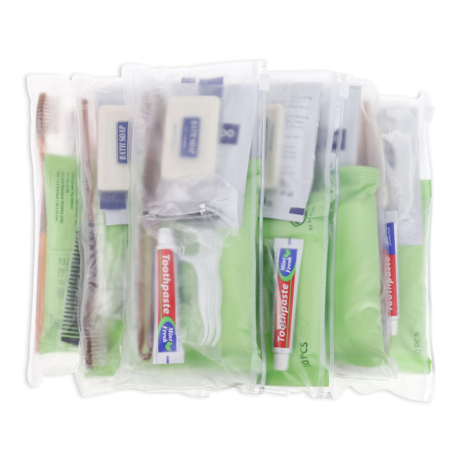 Gisdo Pack of 50 Travel Size Toiletries Kit Individually Packed,Personal Hygi…