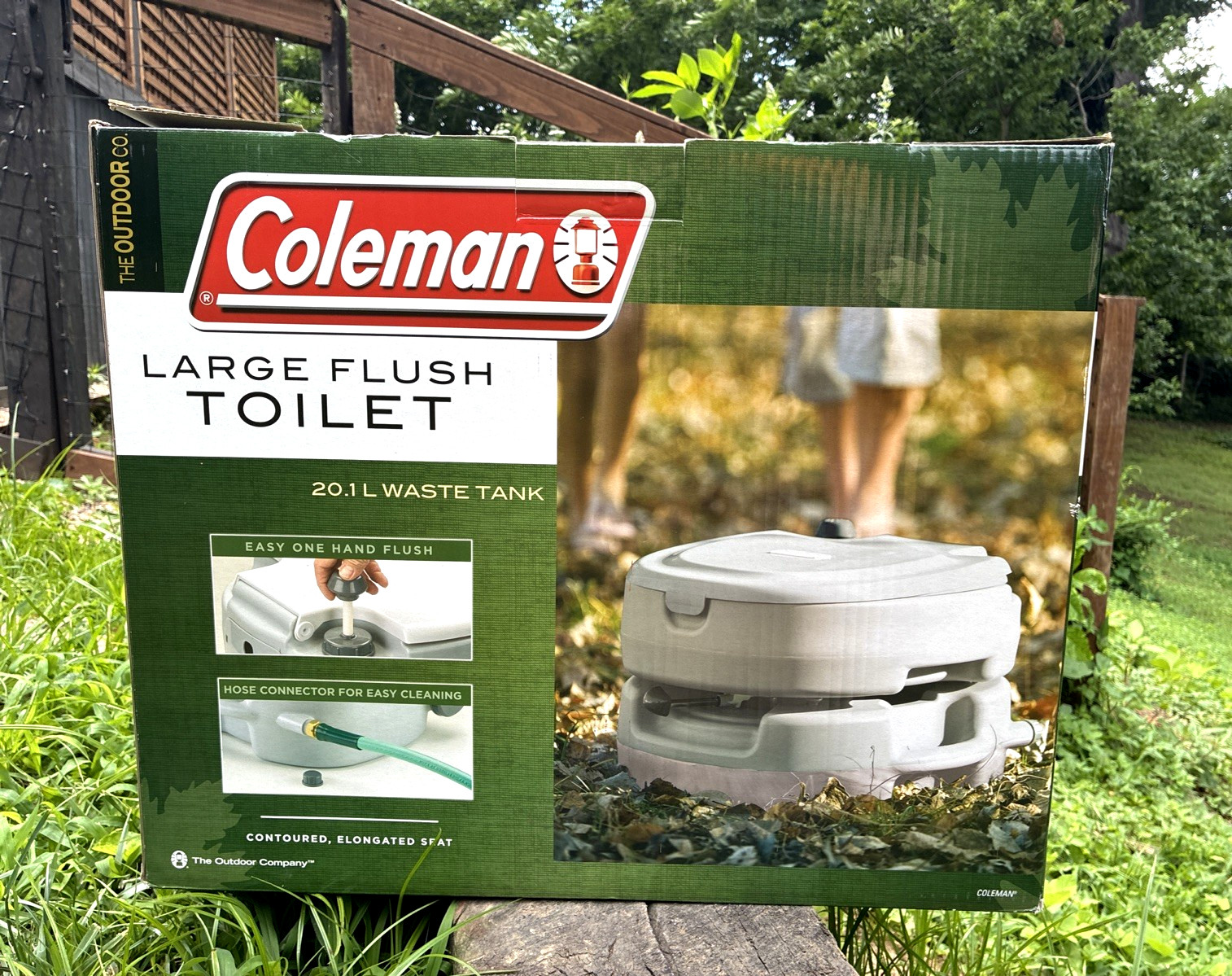 Coleman Portable Flush Toilet Large 20.1L 5.3 Gal Waste Tank Discontinued New