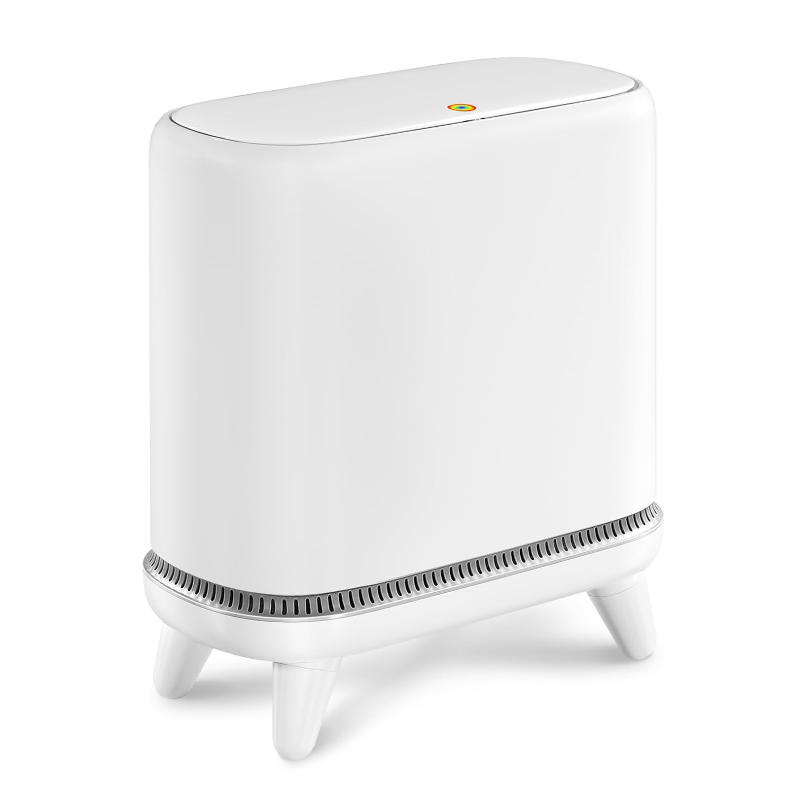 Bathroom Trash Can with Lid, Vacuum Adsorption Small Garbage Can 3.2 Gallon P…