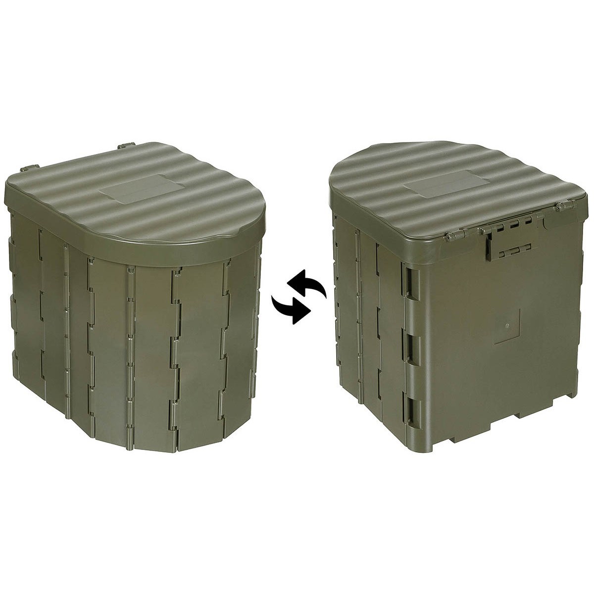 FOX OUTDOOR Folding Portable Camping Mobile Toilet w/ waste bags – space-saving