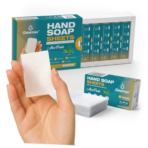 Hand Soap Sheets, Soap Sheets for Travel – Portable, Pocket Size, Eco