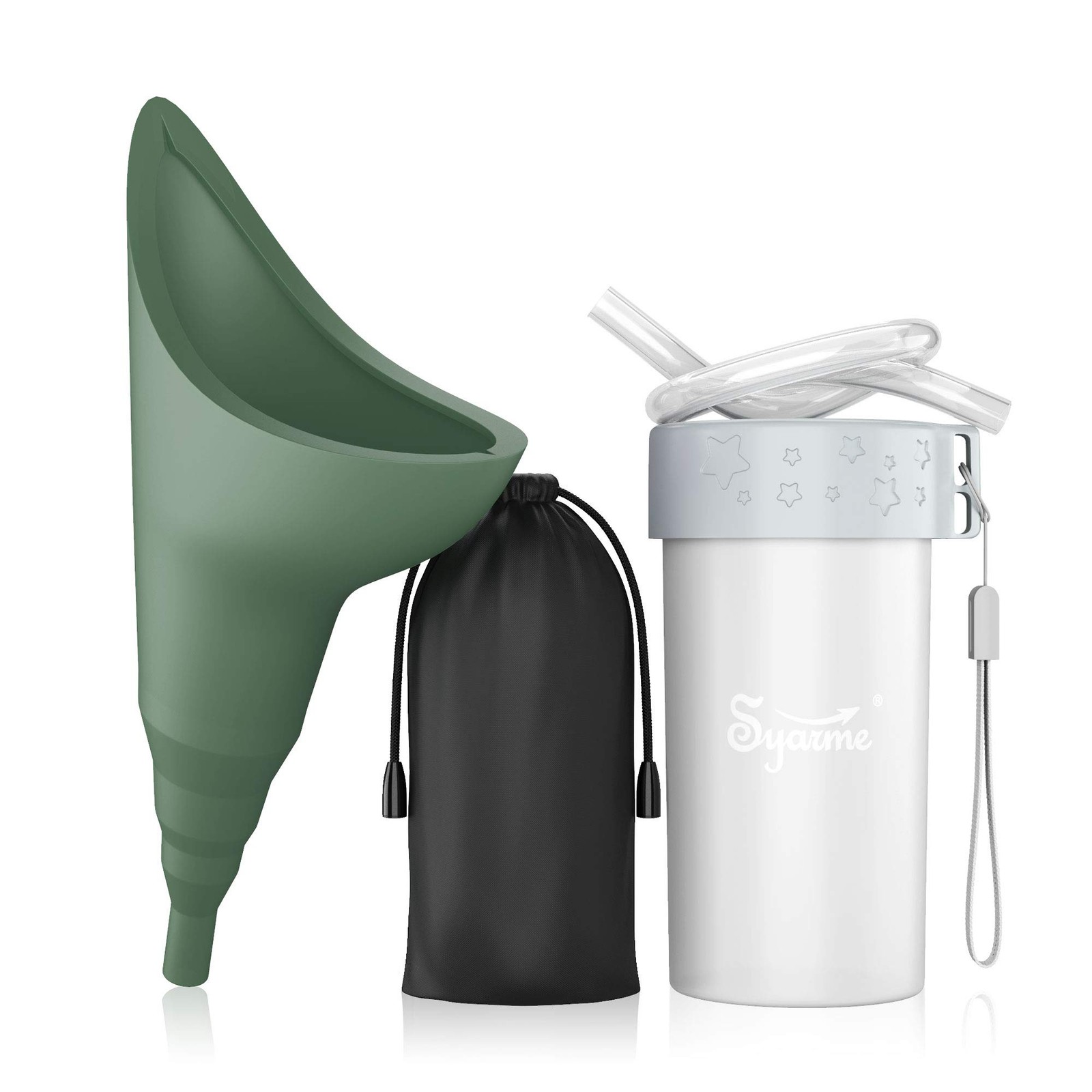 Female Urination Device, Portable Reusable Urinal Funnel with Extension Tube,…