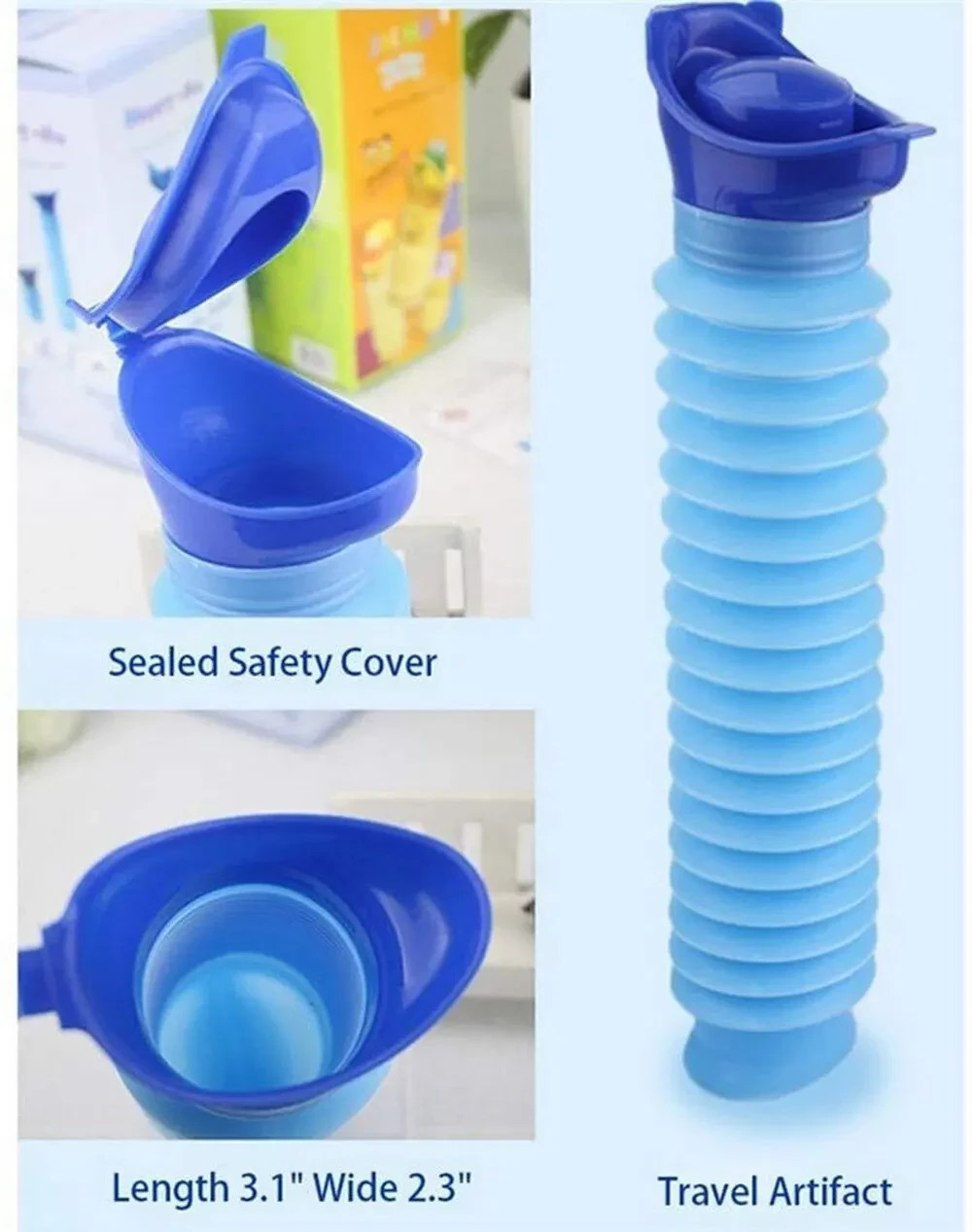 Portable Reusable Car Urinal Bottle Leakproof Travel Camping Emergency Toilet