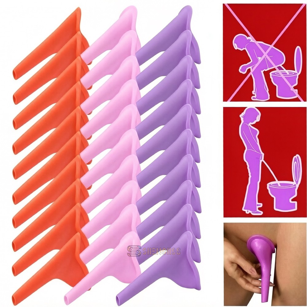 30pcs Womens Female Portable Urinal Urine Funnel Camping Travel Emergency Toilet