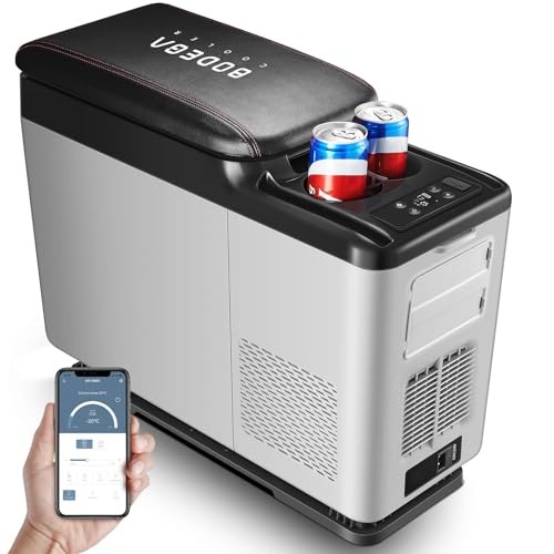 COOLER 12-Volt Refrigerator, 16-Quart(15L) Car Fridge, Portable 16 Quart