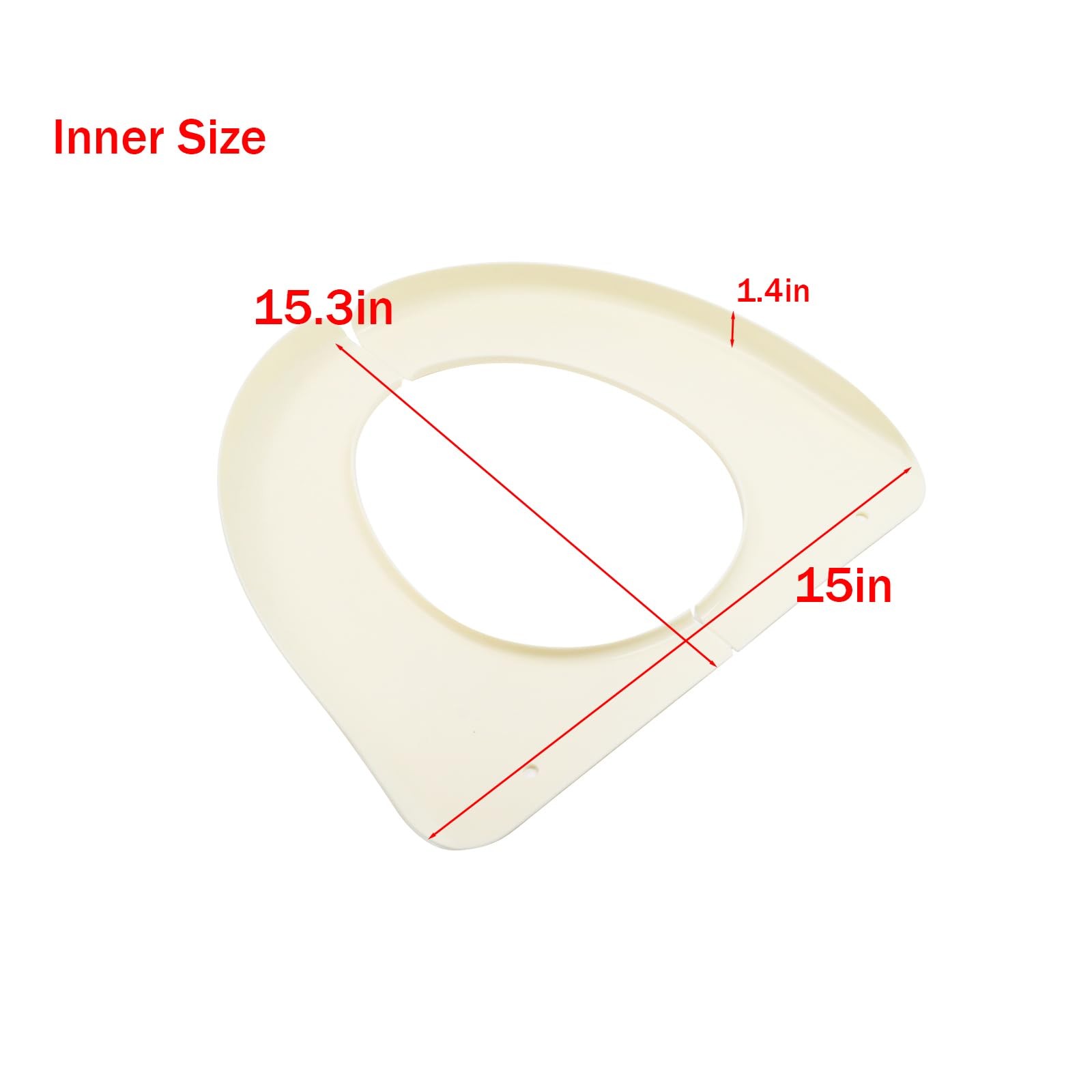 15.5 Inch Folding Toilet Seat, Plastic Potty Seat Cover, Portable Toilet Seat…