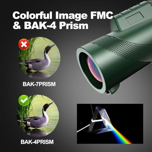 Monocular-Telescope 80×100 High Powered Monoculars High Definition for Green