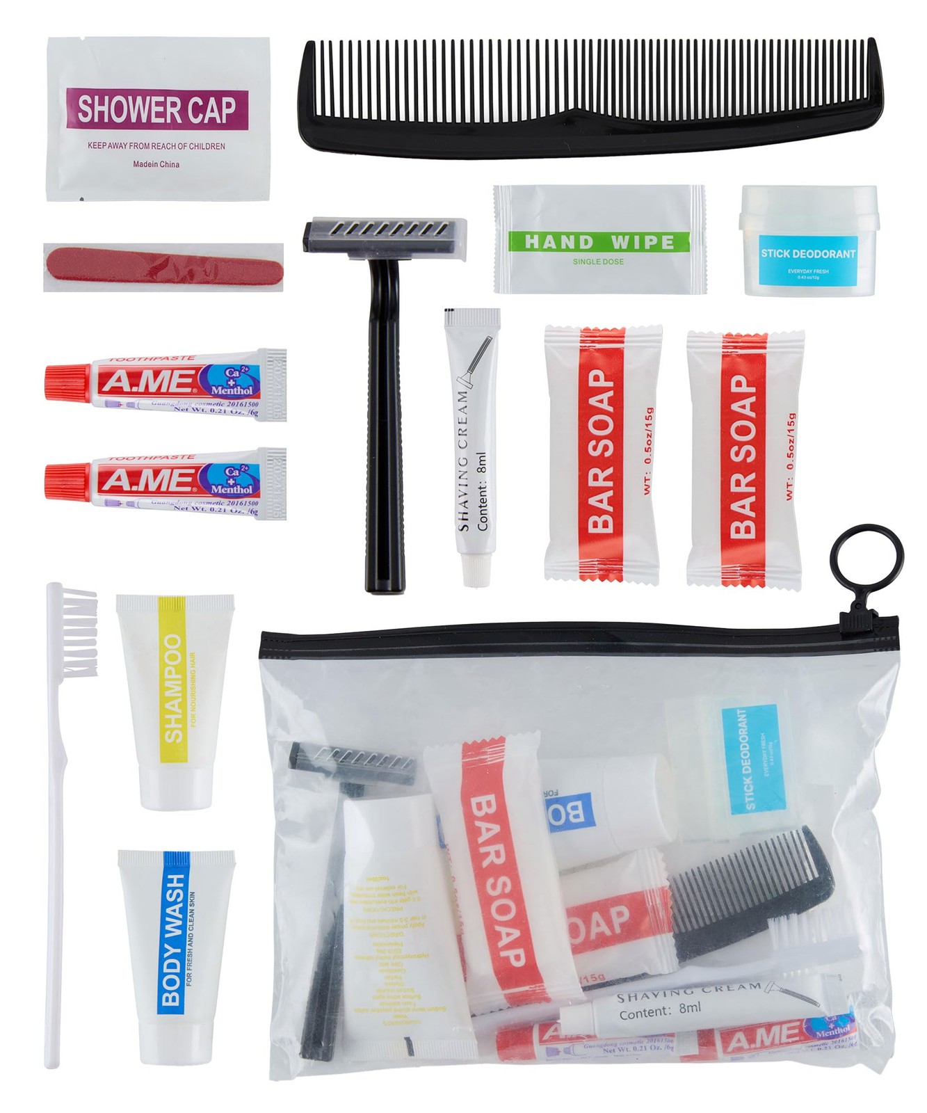 BILLIONHATS Wholesale Case of 25 Basic Hygiene Kits for Donations – Bulk Toil…