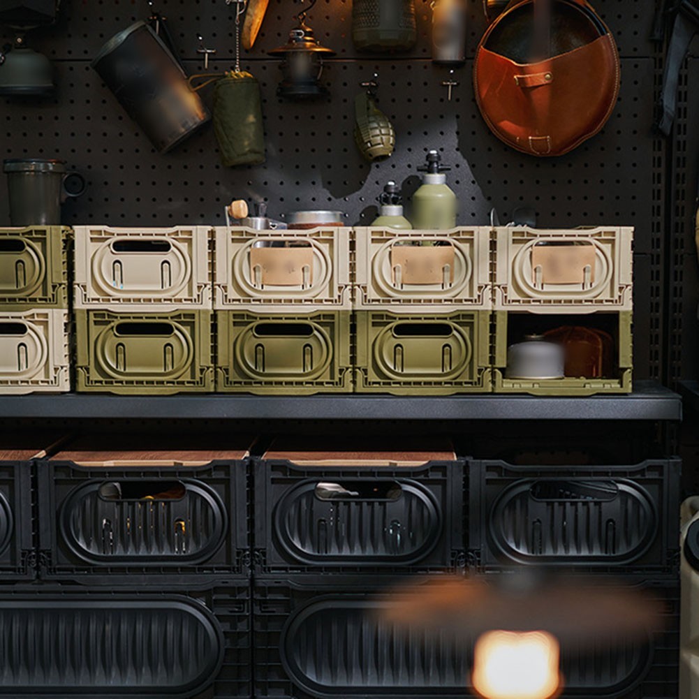 Collapsible For Outdoor Basket for Efficient Storage and Easy Handling