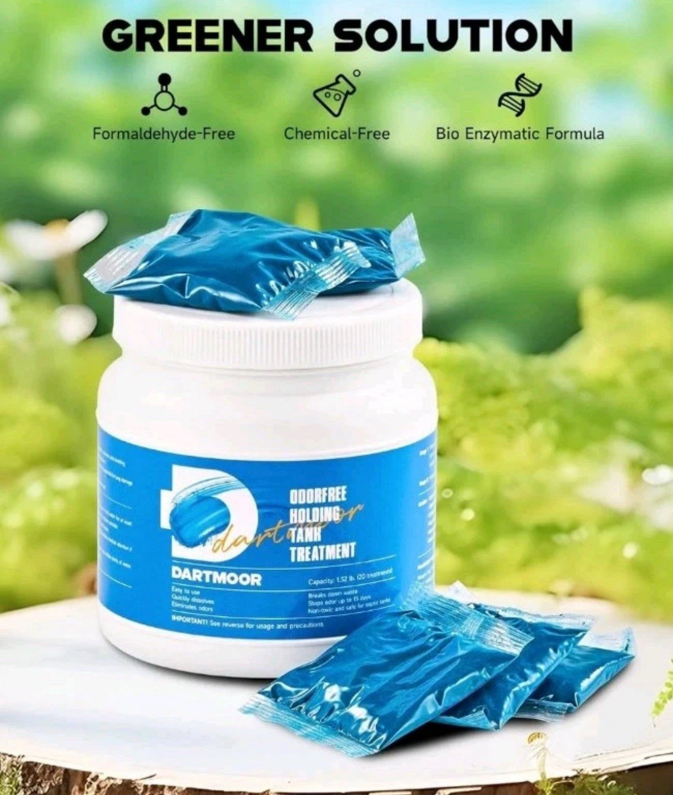 DARTMOOR Holding Tank Treatment Drop-Ins, 40 Pack Water Tank Odor Treatment-RV