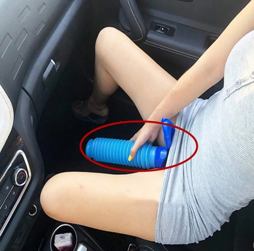 1set Portable Car Urinal Bottle Reusable Camping Emergency Toilet Kit – NEW